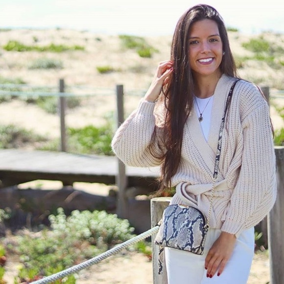 ZARA KNIT CROPPED BELTED CARDIGAN NWT - Picture 2 of 16